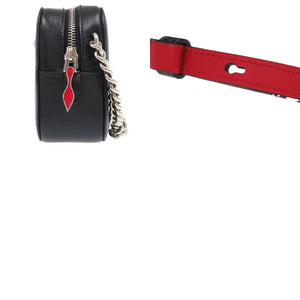 新品同様 クリスチャンルブタン ルビドゥ 1185090 レザー ブラック チェーンショルダーバッグ 黒 0789【中古】Christian Louboutin