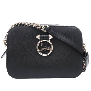 新品同様 クリスチャンルブタン ルビドゥ 1185090 レザー ブラック チェーンショルダーバッグ 黒 0789【中古】Christian Louboutin