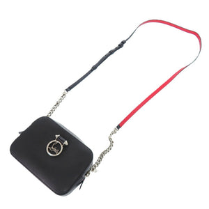 新品同様 クリスチャンルブタン ルビドゥ 1185090 レザー ブラック チェーンショルダーバッグ 黒 0789【中古】Christian Louboutin