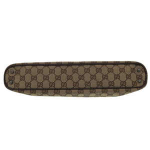 美品 グッチ GGキャンバス ハンドバッグ ショルダーバッグ 肩掛け 113015 レザー ベージュ 0793【中古】GUCCI