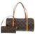 美品 ルイ ヴィトン パピヨン30 ポーチ付 モノグラム M51385 キャンバス ブラウン ハンドバッグ LV 0816【中古】LOUIS VUITTON
