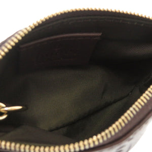 美品 グッチ グッチシマ 233183 レザー ブラウン コインケース 財布 茶0840【中古】GUCCI