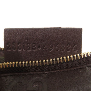 美品 グッチ グッチシマ 233183 レザー ブラウン コインケース 財布 茶0840【中古】GUCCI