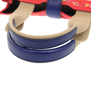 美品 ドルチェアンドガッバーナ BB6259 バラ柄 キャンバス レッド トートバッグ ハンドバッグ 赤 0844【中古】DOLCE&GABBANA