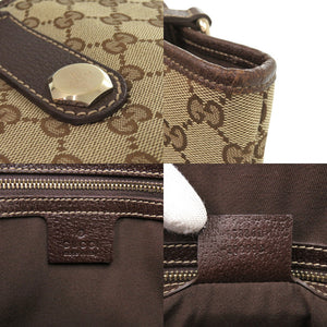 グッチ 153361 GGキャンバス ブラウン トートバッグ ハンドバッグ 0851【中古】GUCCI