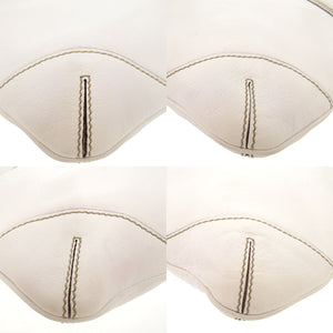 グッチ シェリーライン 154392 レザー ホワイト ワンショルダーバッグ ショルダーバッグ 白 0852【中古】GUCCI