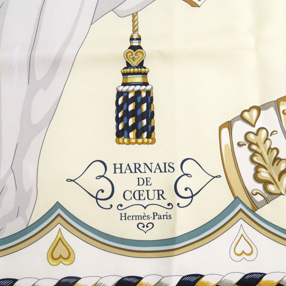 新品同様 エルメス カレ90 アルネ ドゥ クール シルク マルチカラー スカーフ 0873【中古】HERMES