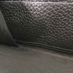 新品同様 グッチ ジャンボGG ジップアラウンドウォレット 739484 レザー ブラック ラウンドファスナー 長財布 0877【中古】GUCCI メンズ