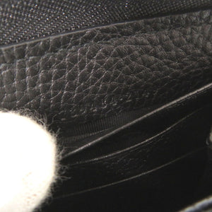 新品同様 グッチ ジャンボGG ジップアラウンドウォレット 739484 レザー ブラック ラウンドファスナー 長財布 0877【中古】GUCCI メンズ