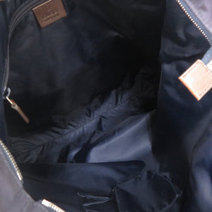 美品 グッチ ディアマンテ 268112 ナイロン レザー ネイビー トートバッグ 0882【中古】GUCCI