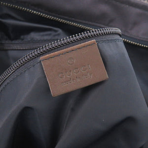 美品 グッチ ディアマンテ 268112 ナイロン レザー ネイビー トートバッグ 0882【中古】GUCCI