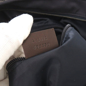 美品 グッチ ディアマンテ 268112 ナイロン レザー ネイビー トートバッグ 0882【中古】GUCCI