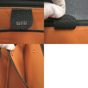 美品 グッチ バンブー 000 29 0633 レザー グリーン 2wayハンドバッグ 緑 0884【中古】GUCCI