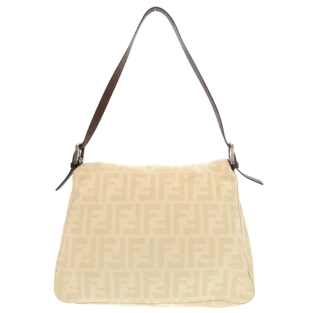 フェンディ マンマバケット ズッカ柄 キャンバス レザー ベージュ ワンショルダーバッグ ショルダーバッグ 0889【中古】FENDI