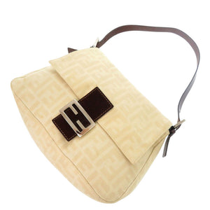 フェンディ マンマバケット ズッカ柄 キャンバス レザー ベージュ ワンショルダーバッグ ショルダーバッグ 0889【中古】FENDI