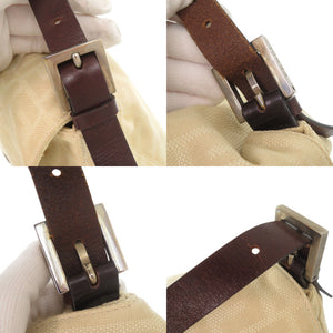 フェンディ マンマバケット ズッカ柄 キャンバス レザー ベージュ ワンショルダーバッグ ショルダーバッグ 0889【中古】FENDI