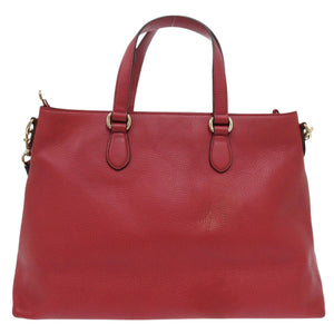 グッチ バンブー タッセル 449643 レザー バンブー レッド 2way ハンドバッグ 赤 0910【中古】GUCCI