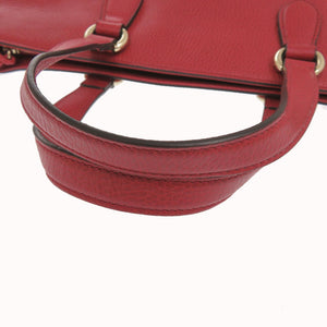 グッチ バンブー タッセル 449643 レザー バンブー レッド 2way ハンドバッグ 赤 0910【中古】GUCCI