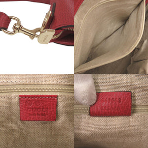 グッチ バンブー タッセル 449643 レザー バンブー レッド 2way ハンドバッグ 赤 0910【中古】GUCCI