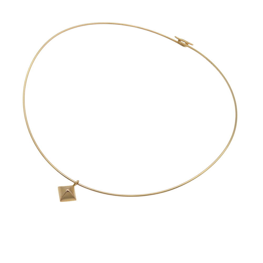 新品同様 エルメス コリエドシアン 750PG オメガ ネックレス K18PG ピンクゴールド 8.4g ジュエリー 0912【中古】HERMES