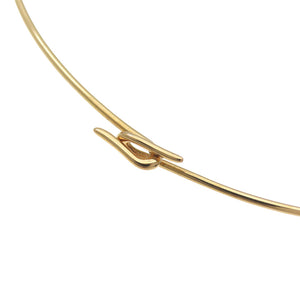 新品同様 エルメス コリエドシアン 750PG オメガ ネックレス K18PG ピンクゴールド 8.4g ジュエリー 0912【中古】HERMES