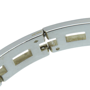 エルメス ヴィンテージ Hモチーフ シルバー925 ブレスレット バングル アクセサリー 0912【中古】HERMES メンズ
