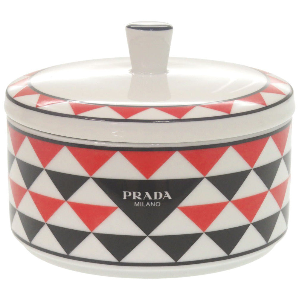 未使用 プラダ ジュエリーボックス ポーセリン 磁器 ホワイト 白 0921【中古】PRADA