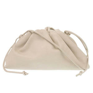 美品 ボッテガヴェネタ ミニ ザ ポーチ B08480109L レザー アイボリー ショルダーバッグ 0929【中古】BOTTEGAVENETA