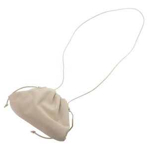 美品 ボッテガヴェネタ ミニ ザ ポーチ B08480109L レザー アイボリー ショルダーバッグ 0929【中古】BOTTEGAVENETA