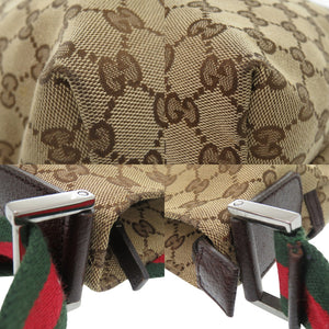 グッチ シェリーライン 189751 ショルダーバッグ GGキャンバス レザー ベージュ 0941【中古】GUCCI