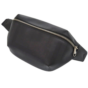 美品 バーバリー ロンドンチェック ボディバッグ 8014237 レザー ダークチャコール ブラック ボディバッグ 黒 0945【中古】BURBERRY