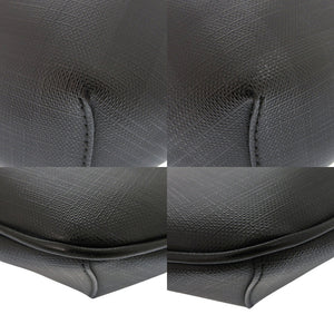 美品 バーバリー ロンドンチェック ボディバッグ 8014237 レザー ダークチャコール ブラック ボディバッグ 黒 0945【中古】BURBERRY