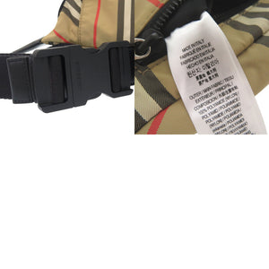 美品 バーバリー ロゴ付き ボディバッグ ウエストバッグ ナイロン ノバチェック 0946【中古】BURBERRY