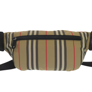 美品 バーバリー ロゴ付き ボディバッグ ウエストバッグ ナイロン ノバチェック 0946【中古】BURBERRY