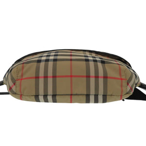 美品 バーバリー ロゴ付き ボディバッグ ウエストバッグ ナイロン ノバチェック 0946【中古】BURBERRY
