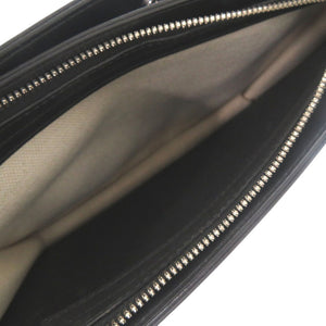 美品 バレンシアガ ストライプ 339937 ポシェット ショルダーバッグ キャンバス レザー ネイビー 0951【中古】BALENCIAGA