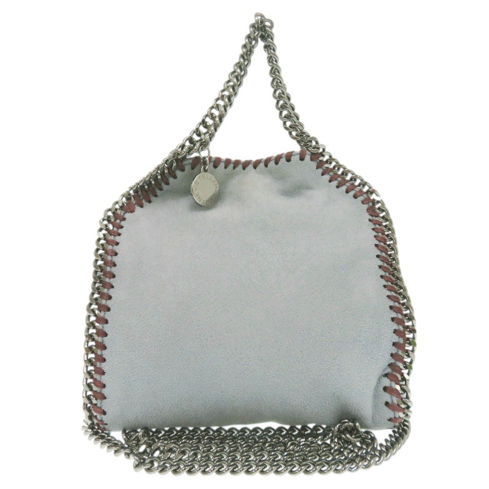 美品 ステラマッカートニー ファラベラ 2WAY チェーンショルダーバッグ レザー ライトブルー 0961【中古】Stella McCartney