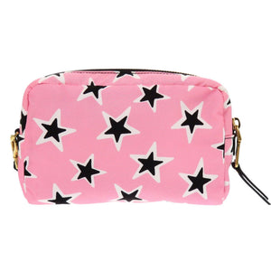美品 ミュウミュウ 5NE458 星柄 ナイロン ピンク ポーチ 0969【中古】MIUMIU