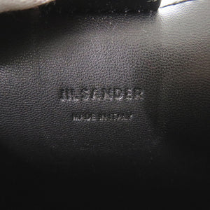 新品同様 ジルサンダー タングル SM JSPQ850173 レザー ブラック ショルダーバッグ 黒 0975【中古】JIL SANDER