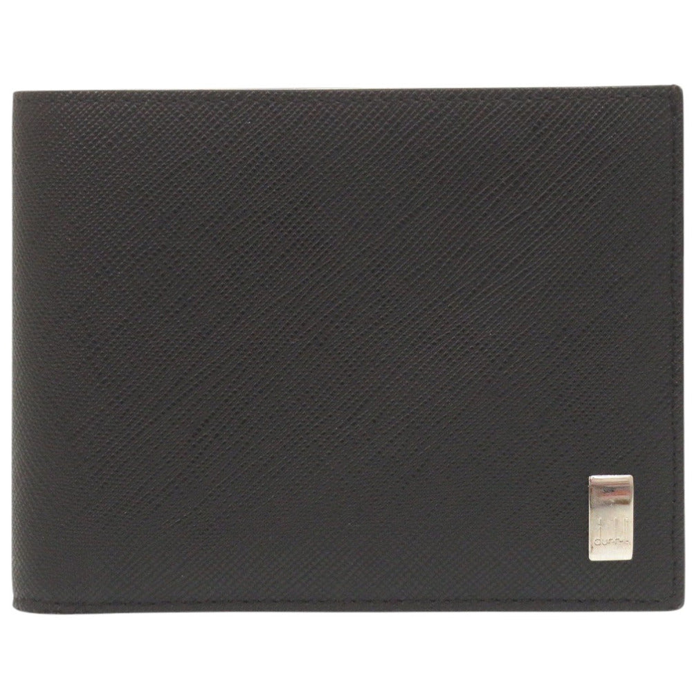 未使用 ダンヒル DU22R2P10PS001R レザー ブラック 二つ折り財布 黒 0978【中古】Dunhill