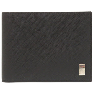 未使用 ダンヒル DU22R2P10PS001R レザー ブラック 二つ折り財布 黒 0978【中古】Dunhill
