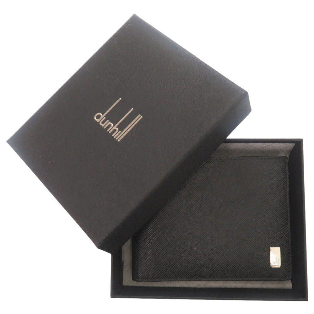 未使用 ダンヒル DU22R2P10PS001R レザー ブラック 二つ折り財布 黒 0978【中古】Dunhill
