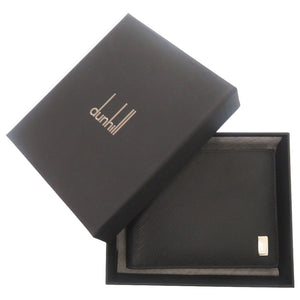 未使用 ダンヒル DU22R2P10PS001R レザー ブラック 二つ折り財布 黒 0978【中古】Dunhill