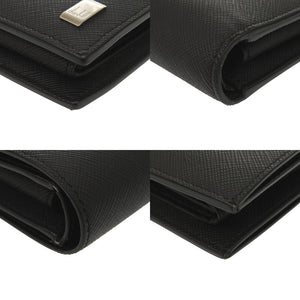 未使用 ダンヒル DU22R2P10PS001R レザー ブラック 二つ折り財布 黒 0978【中古】Dunhill
