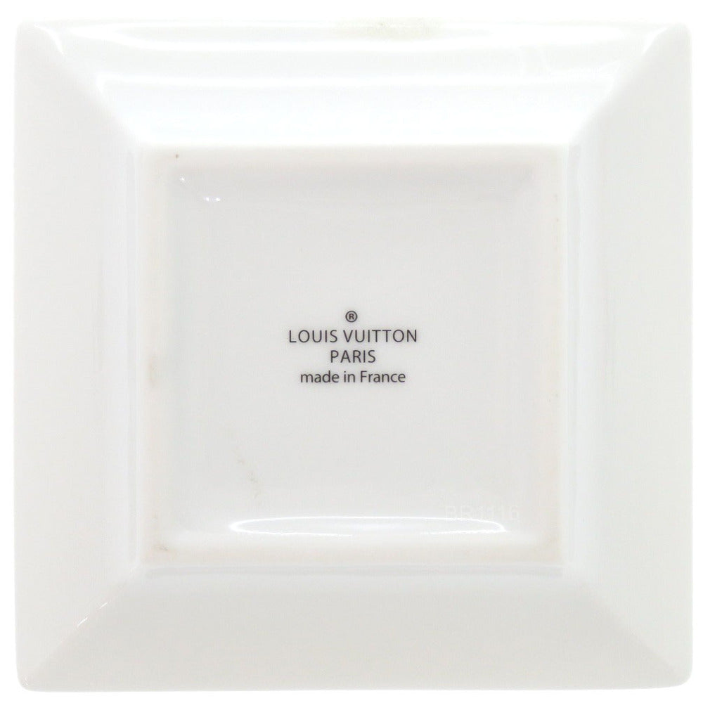 新品同様 ルイ ヴィトン サンドリエ エマ アシュレ 船柄 陶器 ホワイト 灰皿 白 LV 0981【中古】LOUIS VUITTON