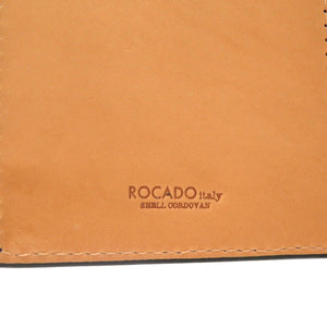 未使用品 ロカド コードバン ブラック 二つ折り長財布 長財布 黒 1002【中古】ROCADO メンズ