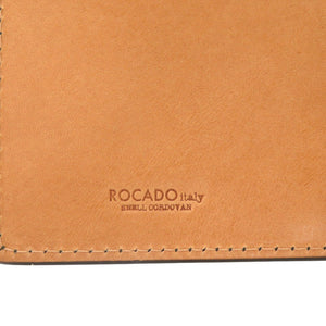 新品同様 ロカド コードバン グリーン 二つ折り長財布 長財布 1003【中古】ROCADO メンズ