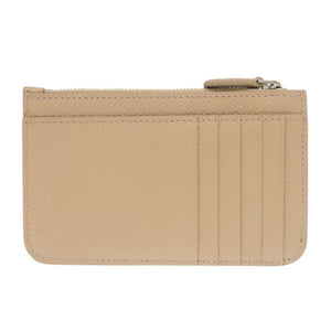 新品同様 バレンシアガ 637130 レザー ベージュ カードケース 1017【中古】BALENCIAGA