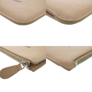 新品同様 バレンシアガ 637130 レザー ベージュ カードケース 1017【中古】BALENCIAGA