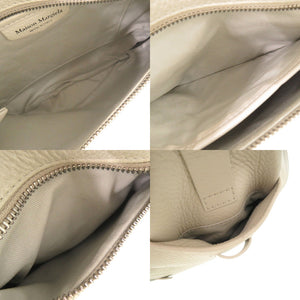 美品 メゾン マルジェラ 5AC サドルバッグ 24SWG0017P4746 ボディバッグ ショルダーバッグ レザー ホワイトグレージュ 1022【中古】Maison Margiela